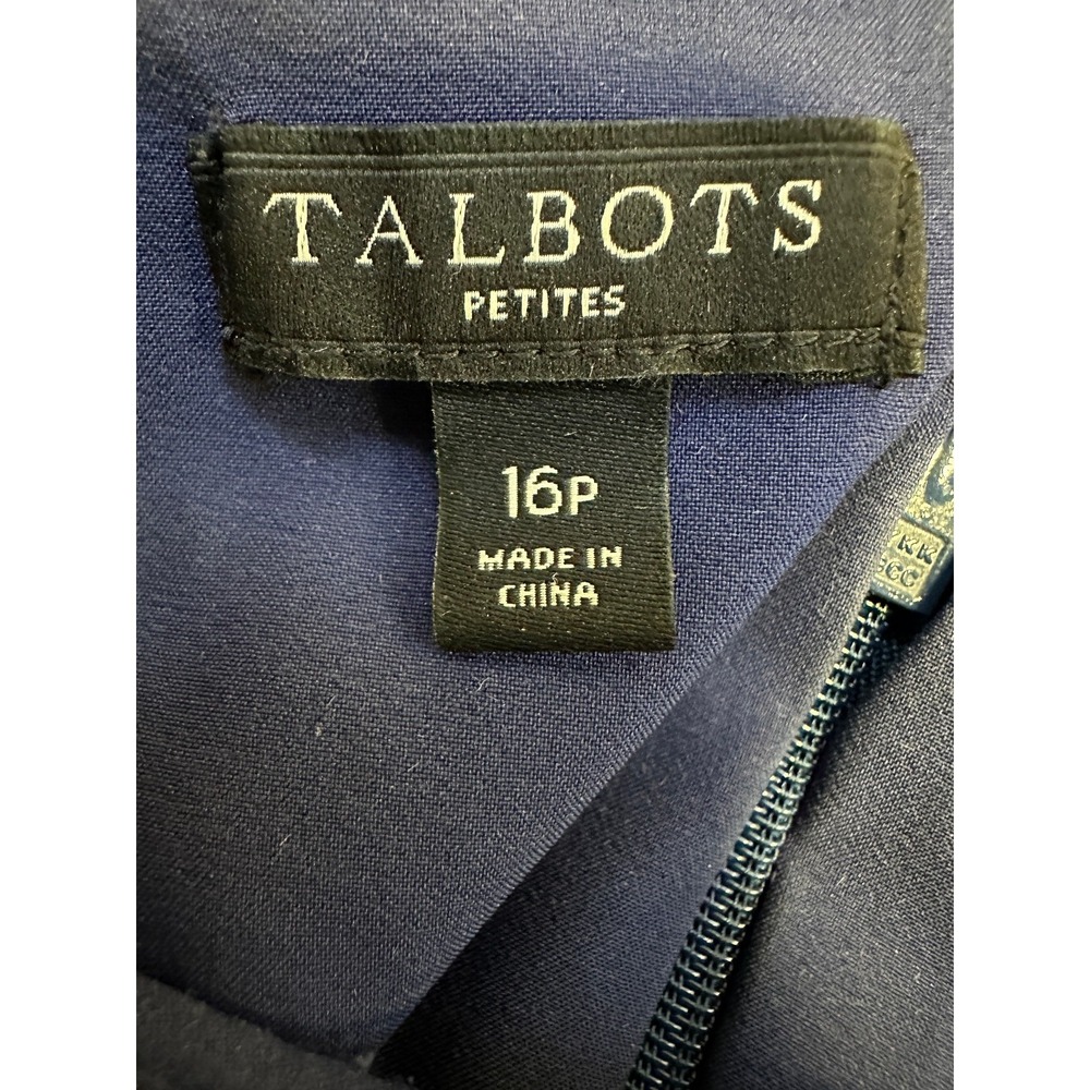 Talbots Fringed Sheath Dress Sleeveless Colorful Printed Plus Size 16P 16 Petite - Picture 14 of 16